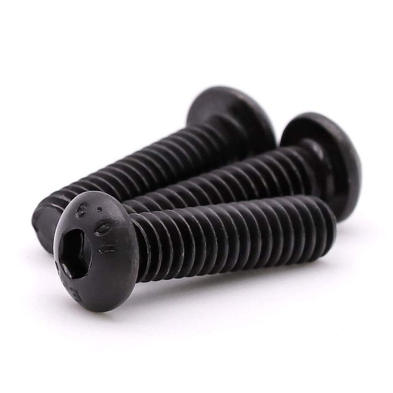 RoyceMart M6-1.0 x 12mm Button Head Socket Head Cap Screws, Grade 10.9 Alloy Steel, Allen Hex Drive, Full Machine Thread, Black Oxide Finish, 50 PCS - Image 4